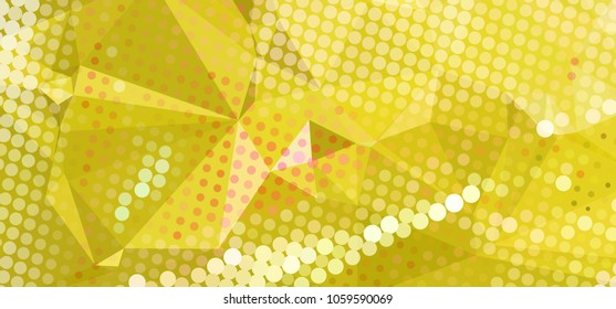 Abstract background with dots. Horizontal banner, texture, flyer, layout, postcard. Vector clip art