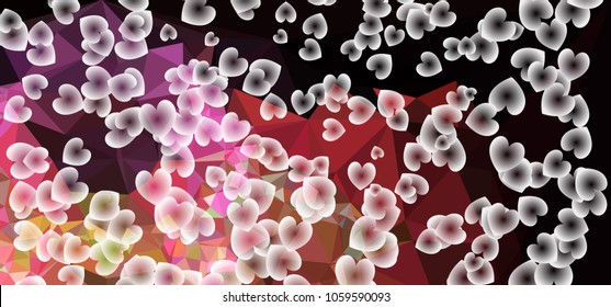 Abstract background with dots. Horizontal banner, texture, flyer, layout, postcard. Vector clip art