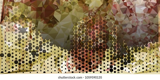Abstract background with dots. Horizontal banner, texture, flyer, layout, postcard. Vector clip art
