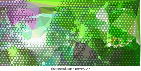 Abstract background with dots. Horizontal banner, texture, flyer, layout, postcard. Vector clip art
