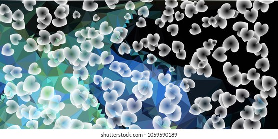 Abstract background with dots. Horizontal banner, texture, flyer, layout, postcard. Vector clip art