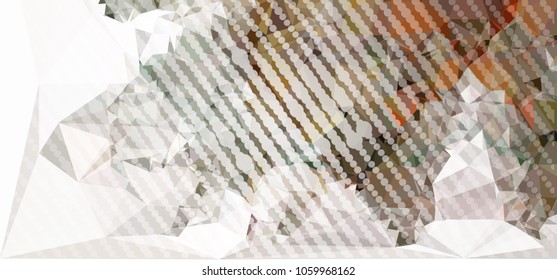 Abstract background with dots. Horizontal banner, texture, flyer, layout, postcard. Vector clip art