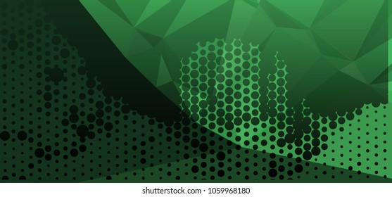 Abstract background with dots. Horizontal banner, texture, flyer, layout, postcard. Vector clip art