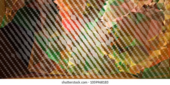 Abstract background with dots. Horizontal banner, texture, flyer, layout, postcard. Vector clip art