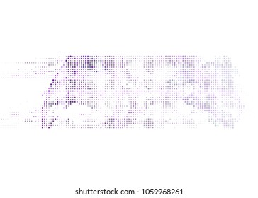 Abstract background with dots. Horizontal banner, texture, flyer, layout, postcard. Vector clip art