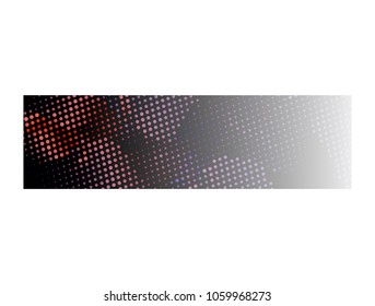 Abstract background with dots. Horizontal banner, texture, flyer, layout, postcard. Vector clip art