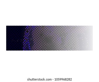 Abstract background with dots. Horizontal banner, texture, flyer, layout, postcard. Vector clip art