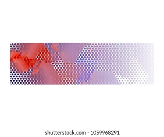 Abstract background with dots. Horizontal banner, texture, flyer, layout, postcard. Vector clip art