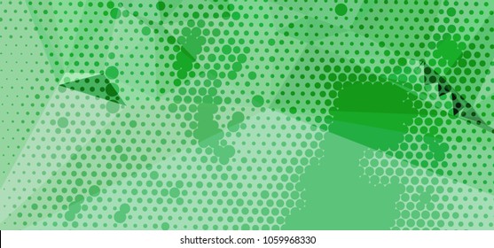 Abstract background with dots. Horizontal banner, texture, flyer, layout, postcard. Vector clip art
