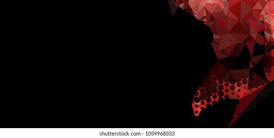 Abstract background with dots. Horizontal banner, texture, flyer, layout, postcard. Vector clip art