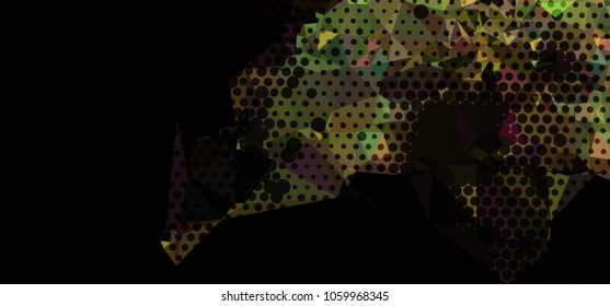Abstract background with dots. Horizontal banner, texture, flyer, layout, postcard. Vector clip art