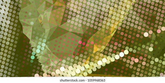 Abstract background with dots. Horizontal banner, texture, flyer, layout, postcard. Vector clip art