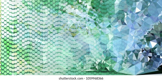 Abstract background with dots. Horizontal banner, texture, flyer, layout, postcard. Vector clip art