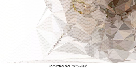 Abstract background with dots. Horizontal banner, texture, flyer, layout, postcard. Vector clip art