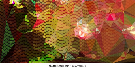 Abstract background with dots. Horizontal banner, texture, flyer, layout, postcard. Vector clip art