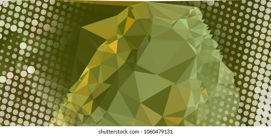 Abstract background with dots. Horizontal banner, texture, flyer, layout, postcard. Vector clip art