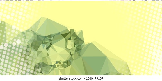 Abstract background with dots. Horizontal banner, texture, flyer, layout, postcard. Vector clip art