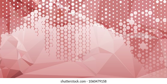 Abstract background with dots. Horizontal banner, texture, flyer, layout, postcard. Vector clip art