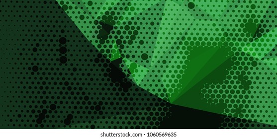 Abstract background with dots. Horizontal banner, texture, flyer, layout, postcard. Vector clip art