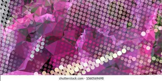 Abstract background with dots. Horizontal banner, texture, flyer, layout, postcard. Vector clip art