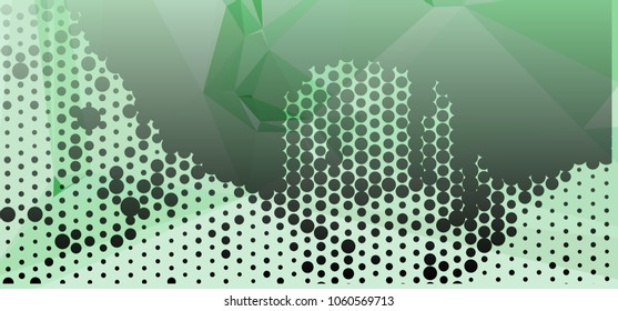 Abstract background with dots. Horizontal banner, texture, flyer, layout, postcard. Vector clip art