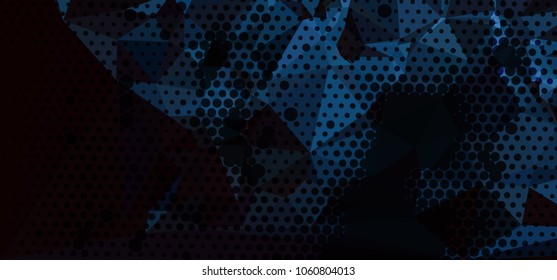 Abstract background with dots. Horizontal banner, texture, flyer, layout, postcard. Vector clip art