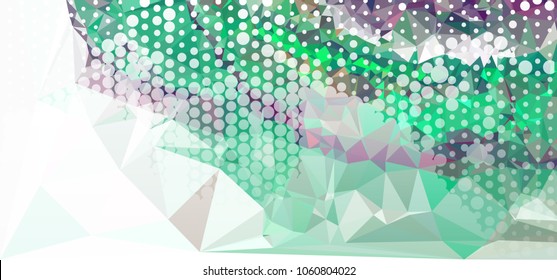Abstract background with dots. Horizontal banner, texture, flyer, layout, postcard. Vector clip art