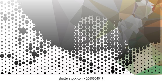 Abstract background with dots. Horizontal banner, texture, flyer, layout, postcard. Vector clip art