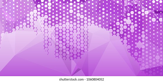 Abstract background with dots. Horizontal banner, texture, flyer, layout, postcard. Vector clip art