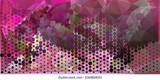 Abstract background with dots. Horizontal banner, texture, flyer, layout, postcard. Vector clip art
