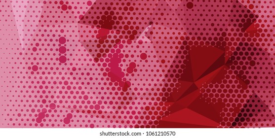 Abstract background with dots. Horizontal banner, texture, flyer, layout, postcard. Vector clip art