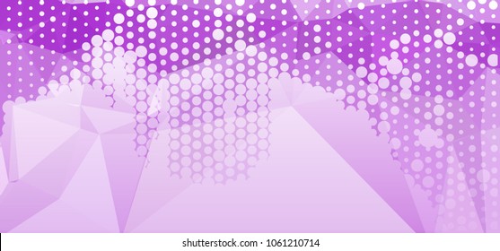Abstract background with dots. Horizontal banner, texture, flyer, layout, postcard. Vector clip art