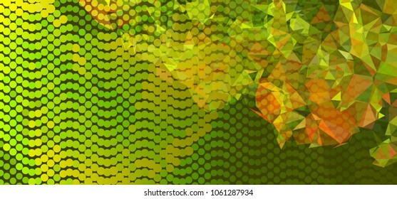 Abstract background with dots. Horizontal banner, texture, flyer, layout, postcard. Vector clip art