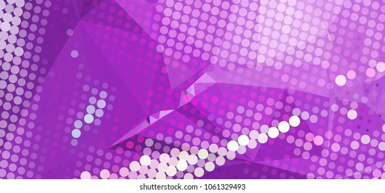 Abstract background with dots. Horizontal banner, texture, flyer, layout, postcard. Vector clip art