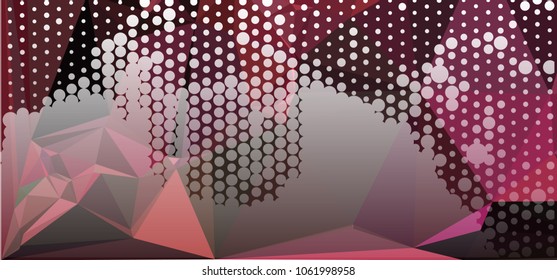 Abstract background with dots. Horizontal banner, texture, flyer, layout, postcard. Vector clip art