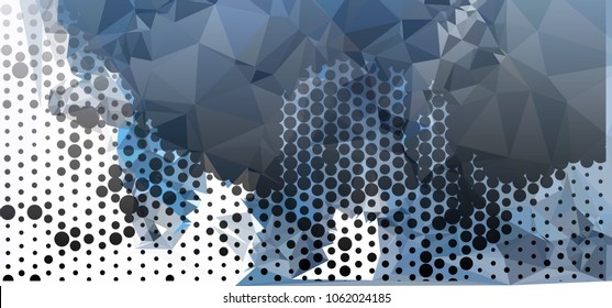 Abstract background with dots. Horizontal banner, texture, flyer, layout, postcard. Vector clip art