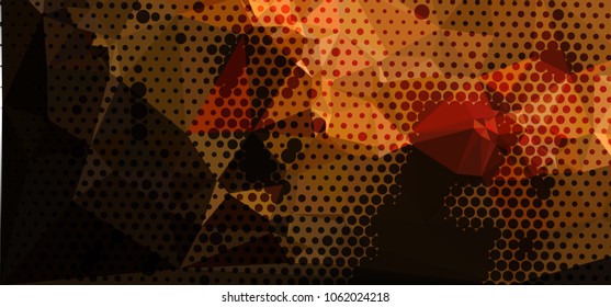 Abstract background with dots. Horizontal banner, texture, flyer, layout, postcard. Vector clip art