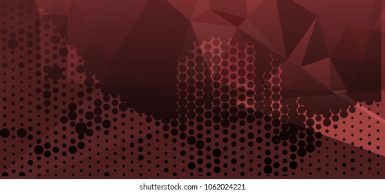 Abstract background with dots. Horizontal banner, texture, flyer, layout, postcard. Vector clip art