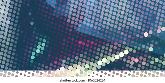 Abstract background with dots. Horizontal banner, texture, flyer, layout, postcard. Vector clip art