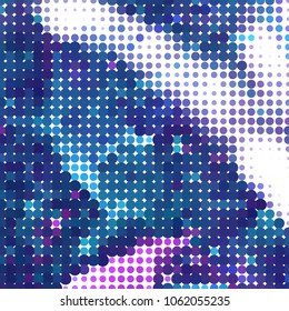 Abstract background with dots. Horizontal banner, texture, flyer, layout, postcard. Vector clip art