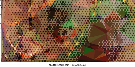 Abstract background with dots. Horizontal banner, texture, flyer, layout, postcard. Vector clip art