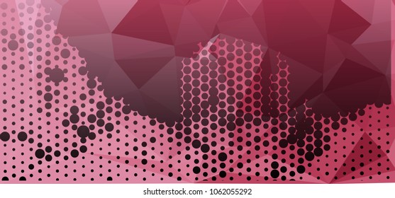 Abstract background with dots. Horizontal banner, texture, flyer, layout, postcard. Vector clip art