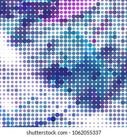 Abstract background with dots. Horizontal banner, texture, flyer, layout, postcard. Vector clip art
