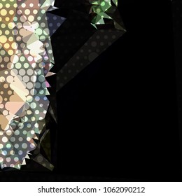 Abstract background with dots. Horizontal banner, texture, flyer, layout, postcard. Vector clip art