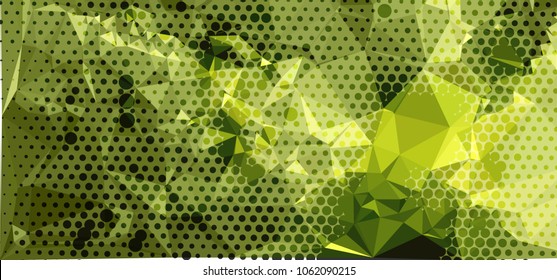 Abstract background with dots. Horizontal banner, texture, flyer, layout, postcard. Vector clip art