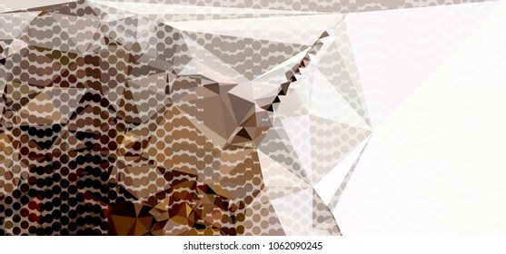 Abstract background with dots. Horizontal banner, texture, flyer, layout, postcard. Vector clip art