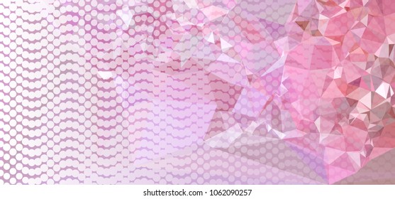 Abstract background with dots. Horizontal banner, texture, flyer, layout, postcard. Vector clip art