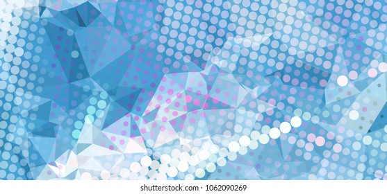 Abstract background with dots. Horizontal banner, texture, flyer, layout, postcard. Vector clip art