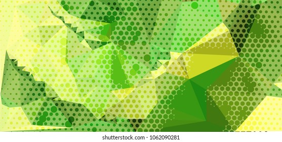 Abstract background with dots. Horizontal banner, texture, flyer, layout, postcard. Vector clip art