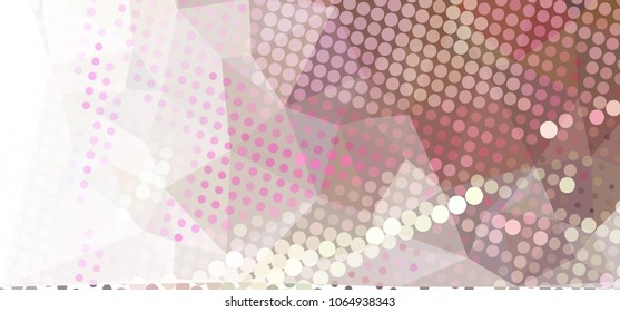 Abstract background with dots. Horizontal banner, texture, flyer, layout, postcard. Vector clip art